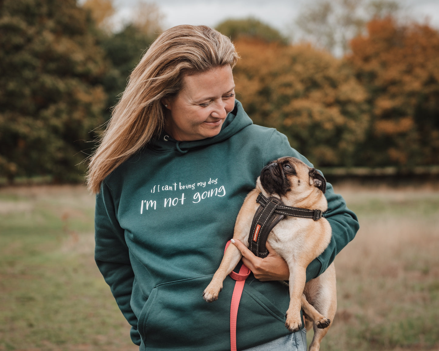 If I Can't Bring My Dog I'm Not Going - Luxury Hoodie