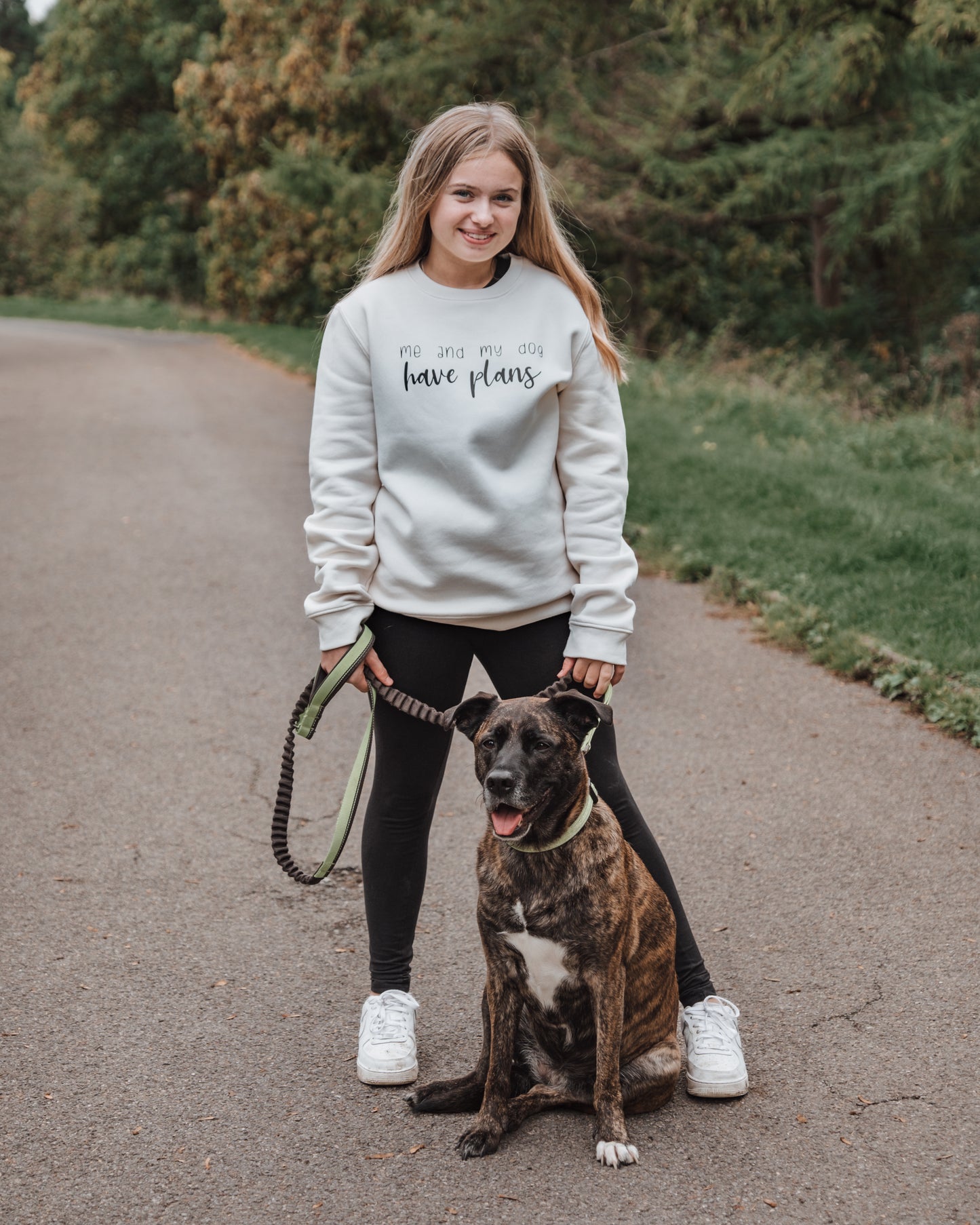 Me And My Dog Have Plans - Luxury Sweatshirt