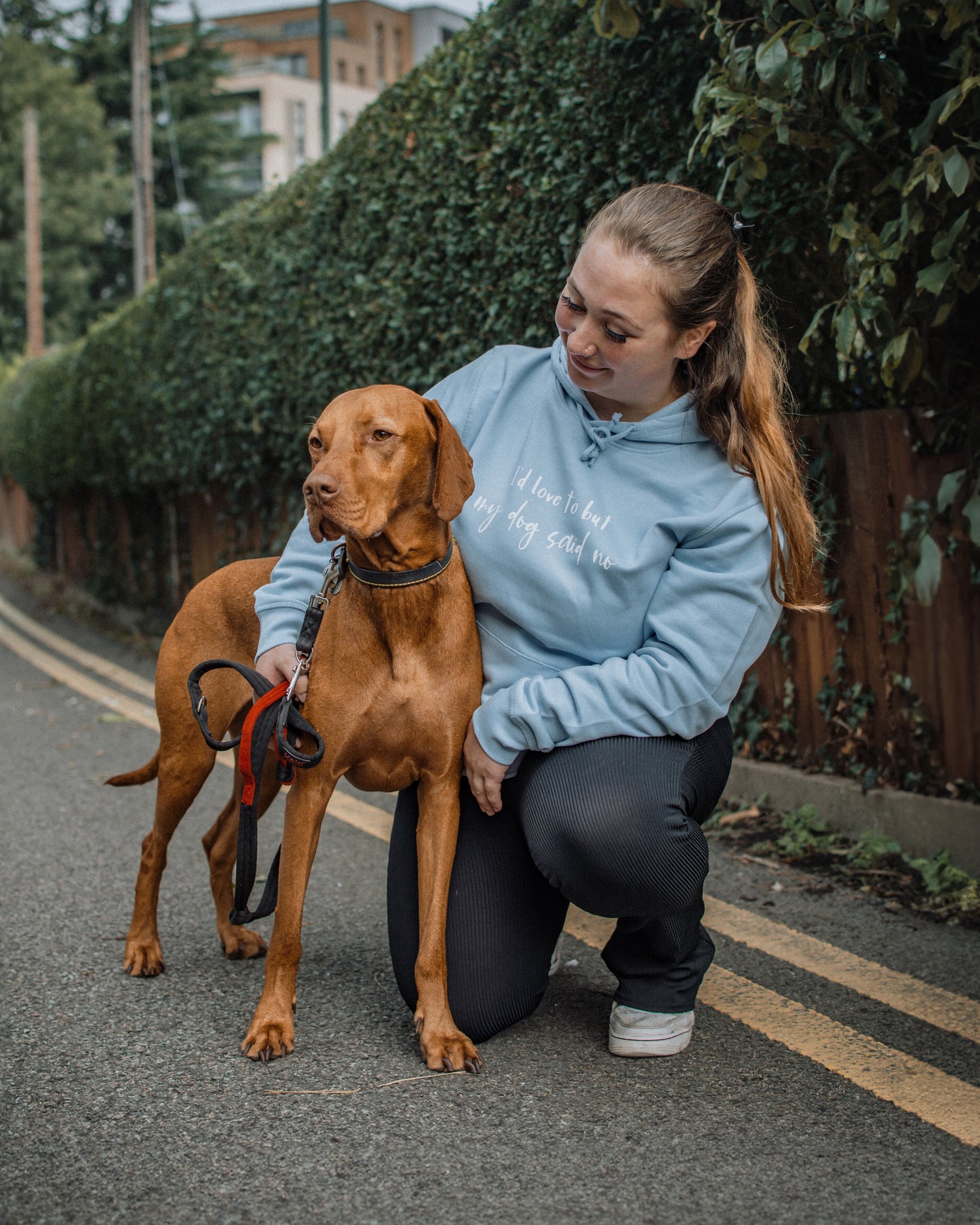 I'd Love To But My Dog Said No - Lightweight Hoodie