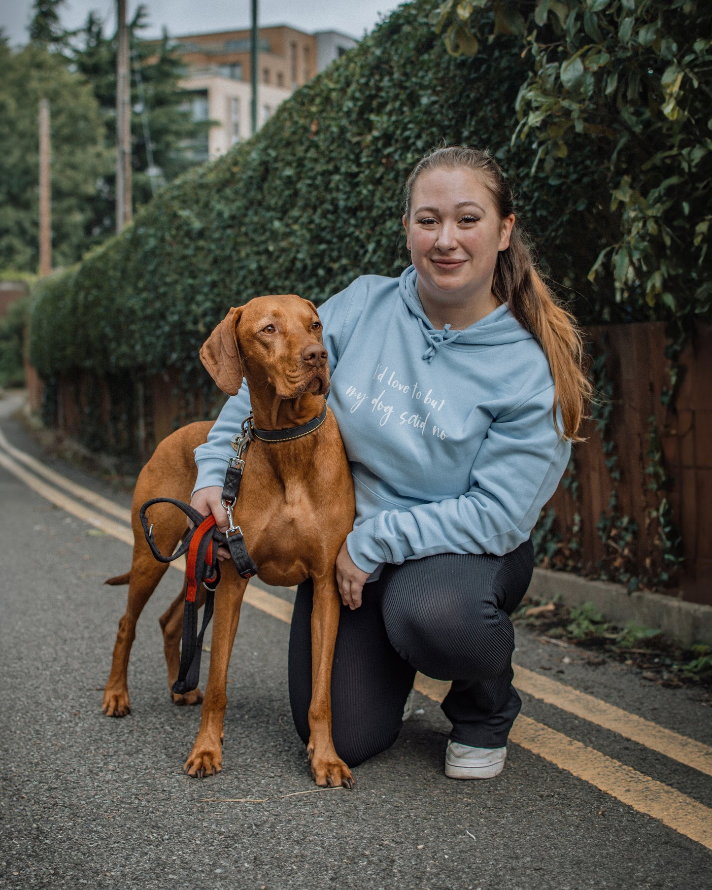 I'd Love To But My Dog Said No - Lightweight Hoodie