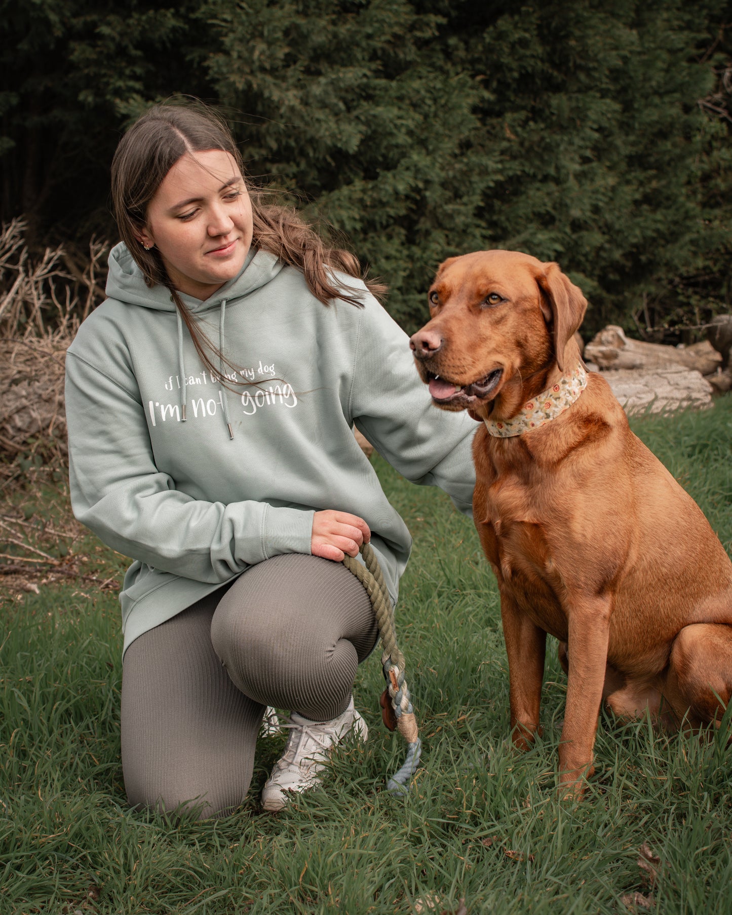 If I Can't Bring My Dog I'm Not Going - Luxury Hoodie