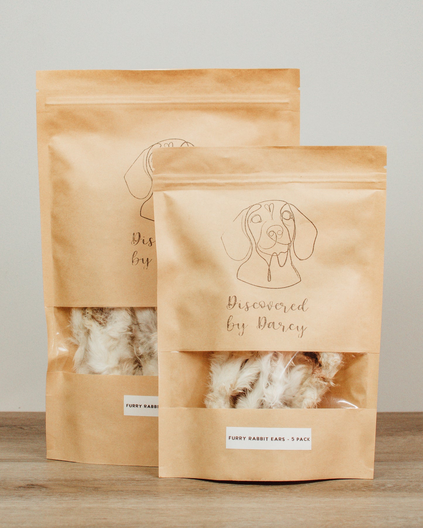 Furry Rabbit Ears - Single Protein Pouch