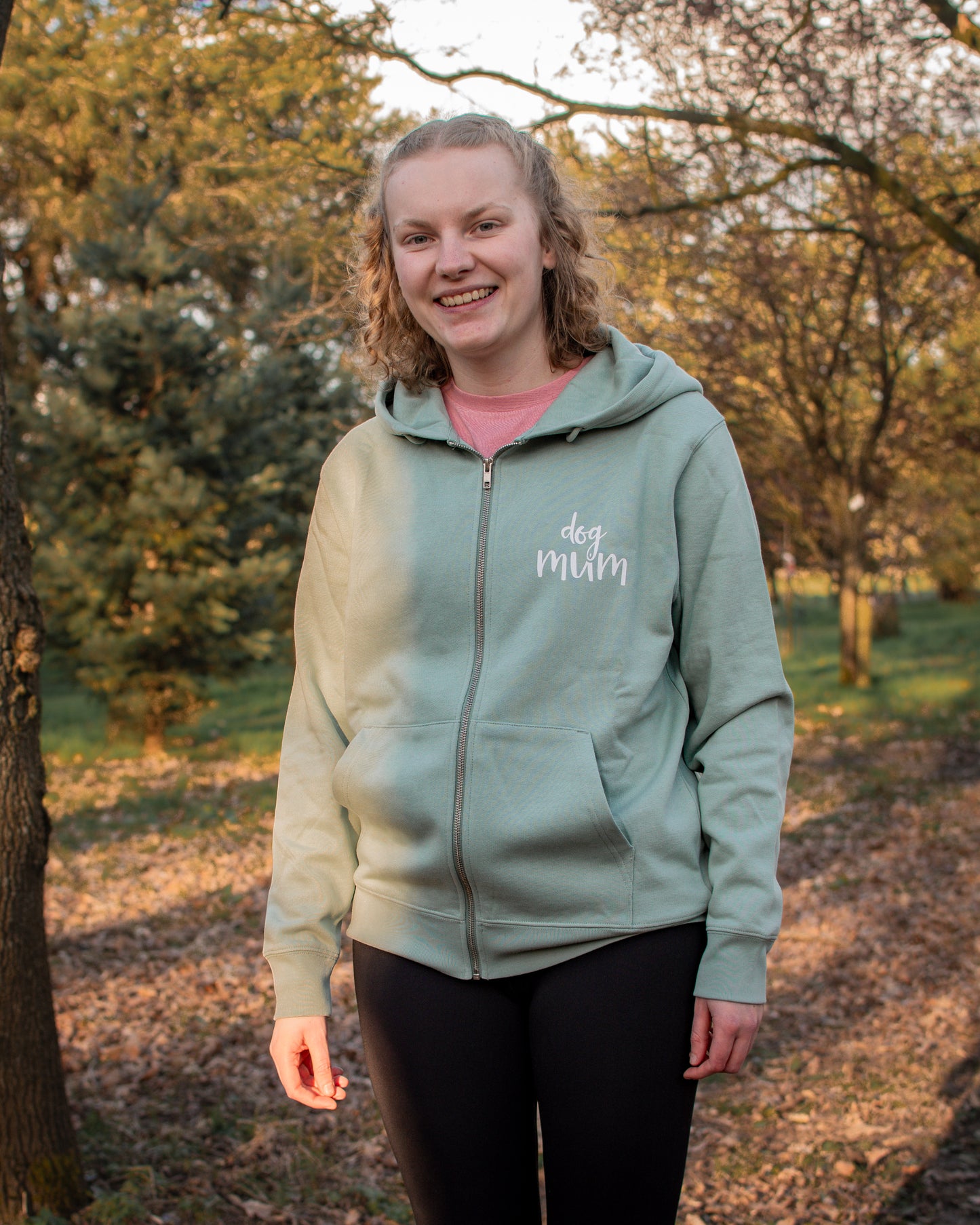 Dog Mum - Luxury Zip Hoodie