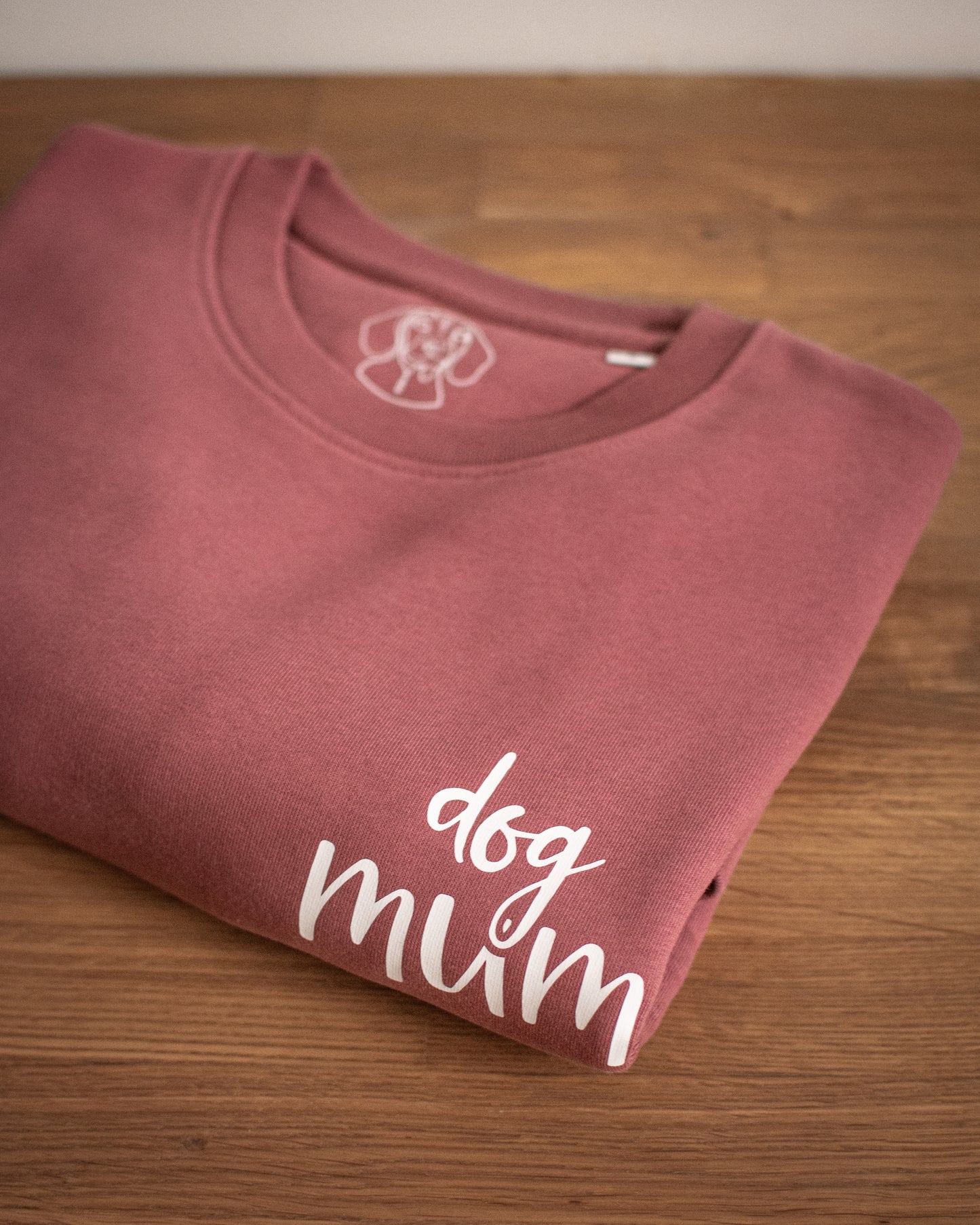 Dog Mum - Small Rose Luxury Crewneck