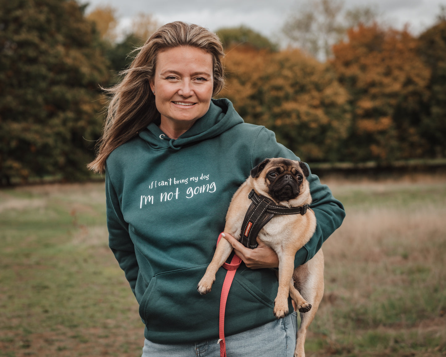 If I Can't Bring My Dog I'm Not Going - Luxury Hoodie