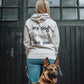 My Dog Doesn't Like You - Small Cream Lightweight Hoodie