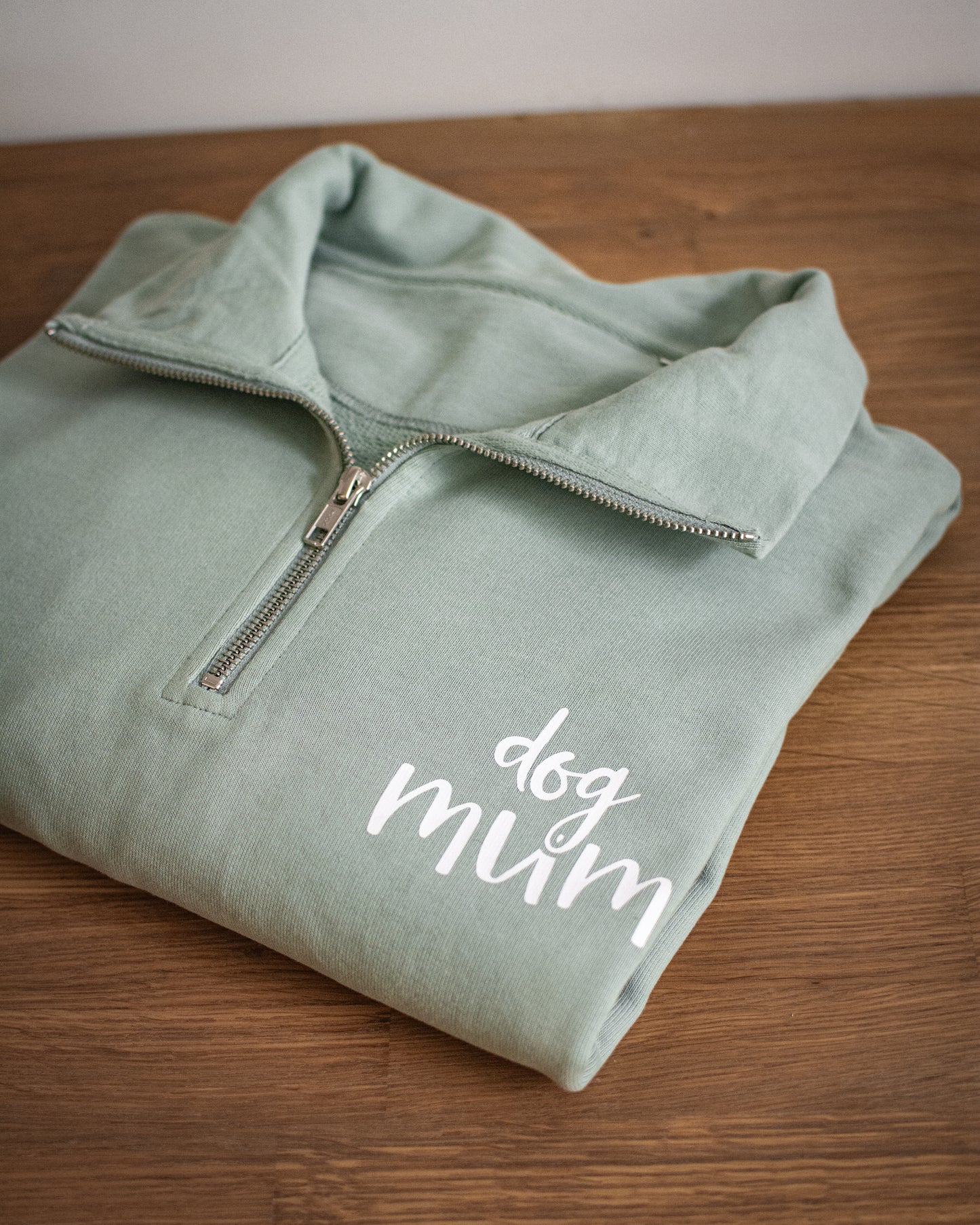 Dog Mum - Large Aloe Oversized 1/4 Zip