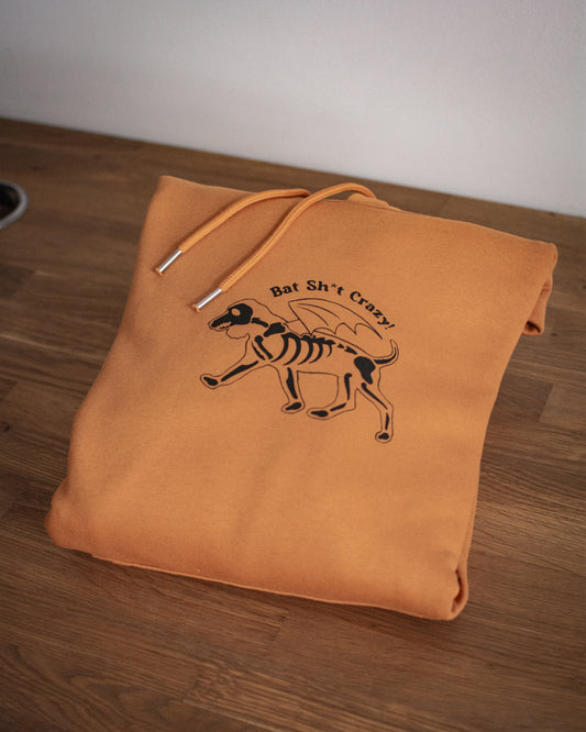 Bat Sh*t Crazy Spaniel - Small  Burnt Orange Luxury Hoodie