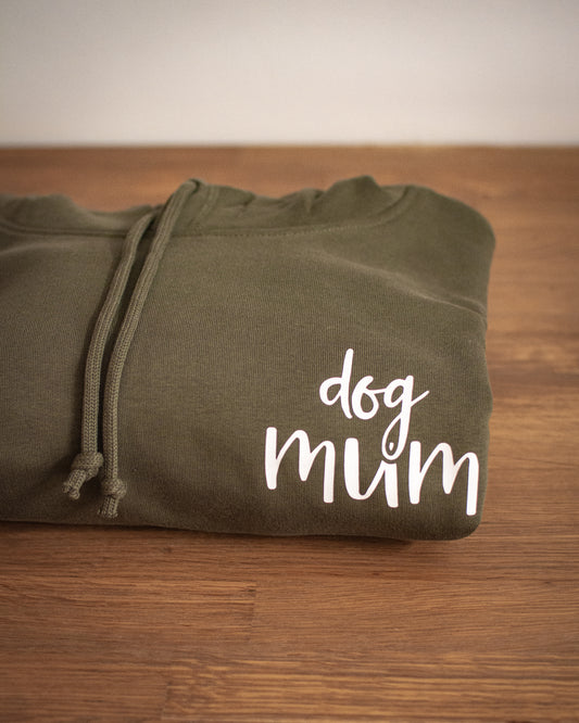Dog Mum - Khaki Lightweight Hoodies
