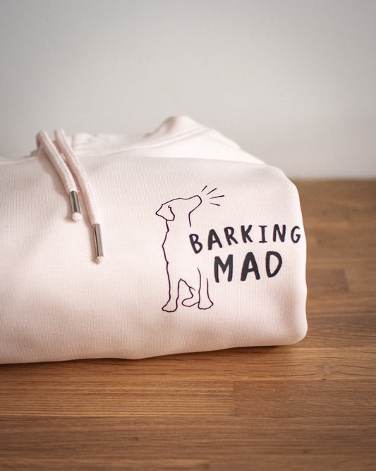 Barking Mad - Medium Candy Pink Luxury Hoodie