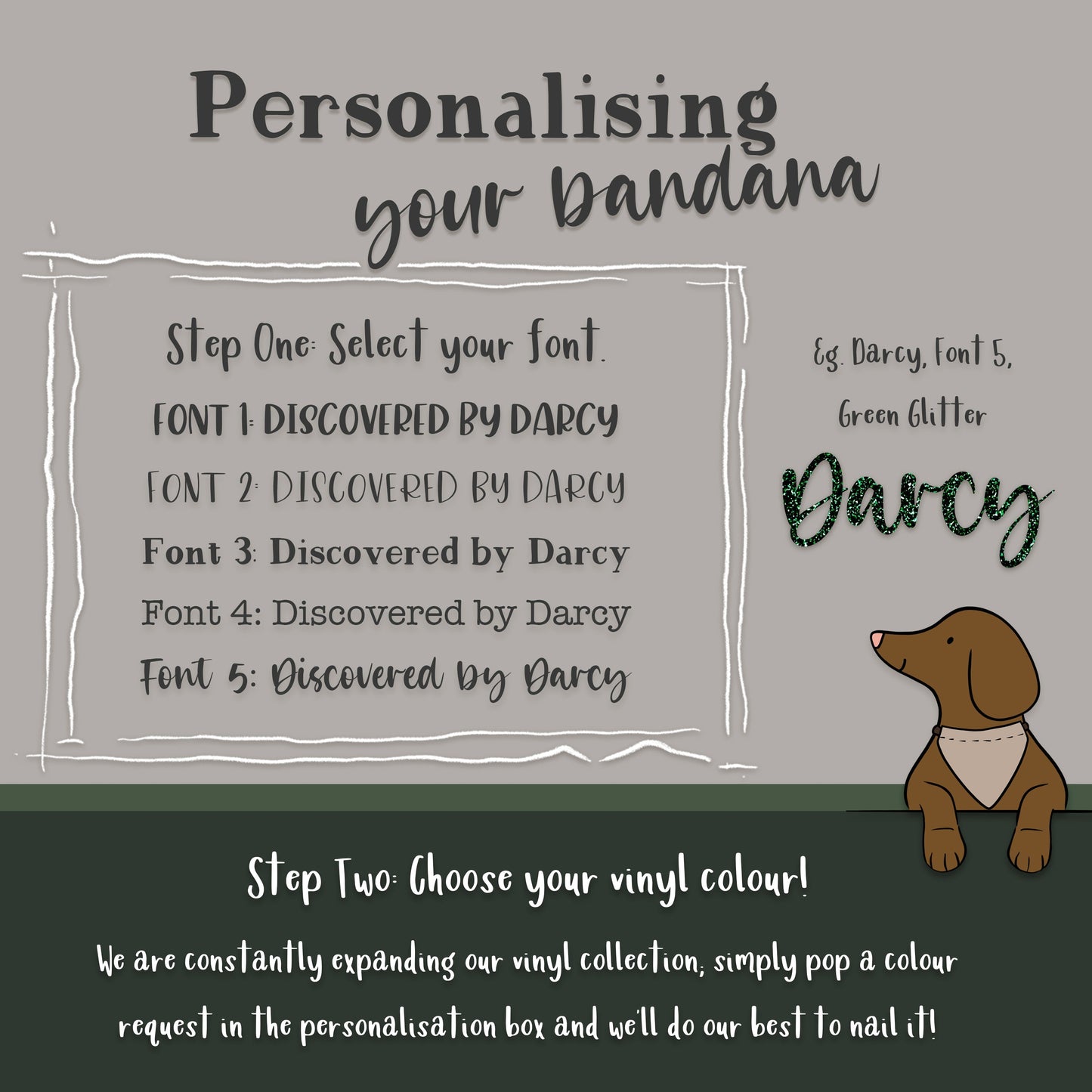 Don't Go Bacon My Heart - Navy - Handmade Dog Bandana